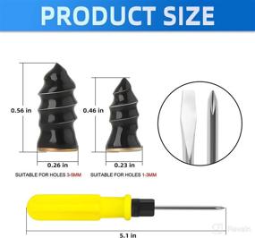 img 3 attached to MEANLIN 80PCS Tire Repair Rubber Nail Kit: Vacuum Tire Repair Screws, Self-Service Fast Tool for Car & Motorcycle