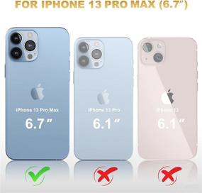 img 3 attached to 📱 TENNTOOSI Magnetic Marble iPhone 13 Pro Max Case: Protective & Stylish Phone Cover in Blue