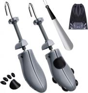 men's adjustable length & width shoe stretcher and shoe trees for us size 10-13.5 логотип