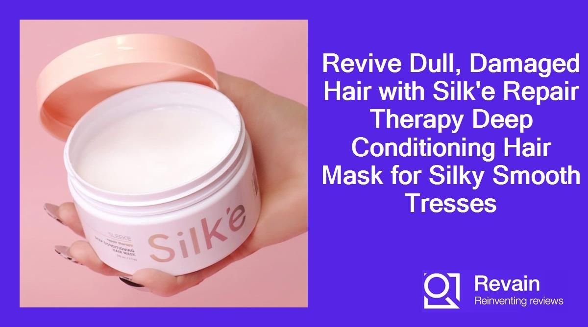 Article Revive Dull, Damaged Hair with Silk'e Repair Therapy Deep Conditioning Hair Mask for Silky Smooth Tresses
