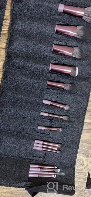 img 1 attached to EIGSHOW 15 Piece Professional Makeup Brush Set In Grey For Liquid, Cream, And Powder Cosmetics - Ideal For Foundation, Powder, Concealers, Eye Shadows, And More review by Jason Sundstrom