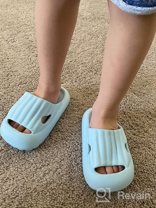 img 1 attached to 👟 Breathable Boys' Sandals with Anti-Slip, Non-Collision Slippers Technology review by Noe Spooner