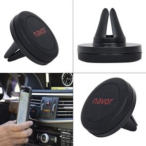 img 2 attached to Navor Universal Car Mount & Detachable Magnetic Wallet Case for iPhone 11 Pro Max [6.5 inch] - Black [IP11PMXVJKTBK]