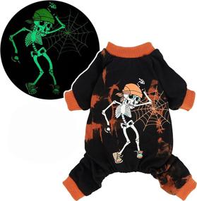 img 4 attached to Легкие комбинезоны Fitwarm Halloween Skeleton