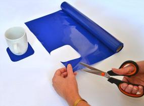 img 1 attached to Get A Grip With SP Ableware'S Non-Slip Silicone Roll - 3.2 Feet X 11.8 Inches - Blue