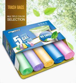 img 2 attached to FORID 4-5 Gallon Small Garbage Bags – 150 Pack Of Durable Trash Can Liners For Home, Office, Bathroom, And Bedroom Waste Bins In 5 Colors
