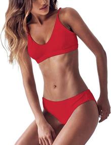 img 4 attached to Womens Swimsuits Waisted Bathing Swimwear Women's Clothing : Swimsuits & Cover Ups