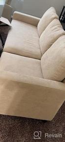 img 5 attached to HONBAY Convertible Sectional Sofa Couch, L-Shaped Linen Fabric Reversible Small Space Seating, Dark Beige