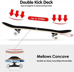 img 1 attached to Beginner-Friendly Skateboard Kit With Repair Accessories- ToyerBee Standard 31'' Skateboard For Kids And Adults