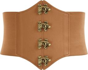 img 4 attached to Womens Steampunk Pirate Costumes Cincher Women's Accessories : Belts