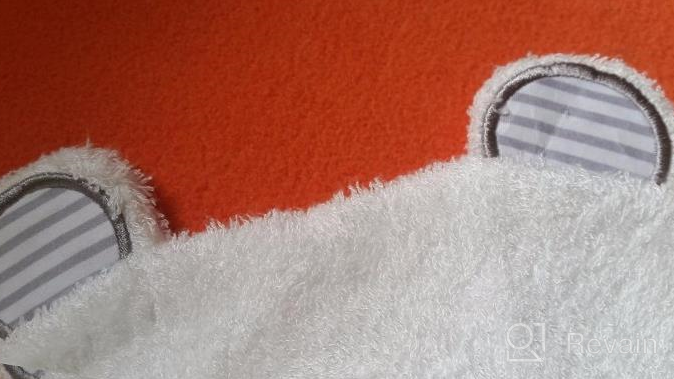 img 1 attached to Bamboo Baby Bath Towels: Ultra Soft Hooded Towels for Hypoallergenic Comfort and Absorbency - Ideal for Babies, Toddlers, and Infants, Boys and Girls! review by Mat Thompson