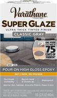 varathane 363903 super glaze high gloss epoxy quart - classic gray finish logo