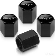 🏎️ dodge srt logo black tire valve stem caps логотип