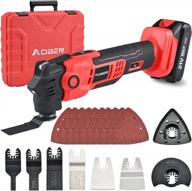 aoben cordless oscillating multi-tool kit with li-ion battery - 21v 22000 opm 4.5° angle, includes 18pcs accessories for cutting, sanding, and grinding logo