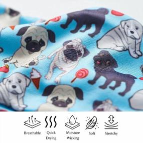 img 2 attached to Women'S Wide Headband With Pug Dog Design - Funny Gift For Wife - Adult Headbands With Cat, Fox And Narwhal Designs.