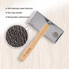 img 2 attached to Furzone Pet Slicker Brush - The Ultimate Grooming Tool For Cats And Dogs - Remove Shedding Fur And Matting With Ease - Size L