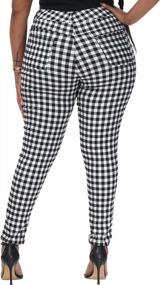 img 3 attached to ALLEGRACE High Waisted Skinny Pants With Pockets For Women - Work And Casual Plus Size Pull-On Pants