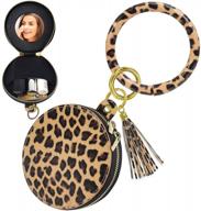 стильный и функциональный кожаный брелок для ключей на запястье для женщин | брелок-браслет с кисточками от takyu логотип
