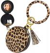 stylish & functional leather wristlet keychain wallet for women | tassel bracelet key chain by takyu logo