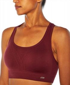 img 1 attached to Marika Women'S Julie Low Impact Seamless Sports Bra 2 Pack - Perfect For Active Wear!