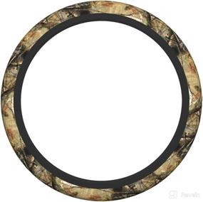 img 2 attached to Camo Steering Wheel Cover For Women &Amp