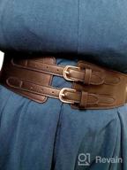 img 1 attached to Vintage Stretchy Women'S Waist Belt - Elastic Cinch Belt Ideal For Dresses review by Andrew Roll
