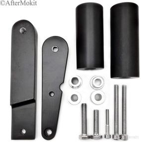 img 1 attached to AfterMokit Black Replacement Frame Sliders with Acetal Pucks for 2009-2011 Kawasaki Ninja 650 650R EX650