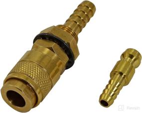 img 2 attached to 🔌 RIVERWELD Argon Quick Connect Fittings: Enhance TIG Welding Torch with Hose Connector for PTA DB SR WP 9 17 18 26 (Glod 1set)