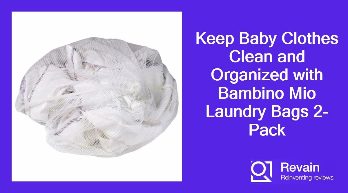 Keep Baby Clothes Clean and Organized with Bambino Mio Laundry Bags 2-Pack