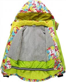 img 2 attached to Оставайтесь в тепле и сухости на склонах с водонепроницаемой лыжной курткой для девочек PHIBEE