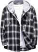 stylish plaid hooded shirts for men: lightweight and versatile for casual occasions logo