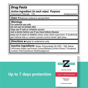 img 1 attached to 💦 ZeroSweat Antiperspirant Wipes: Stay Dry and Fresh All Day!