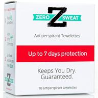 💦 zerosweat antiperspirant wipes: stay dry and fresh all day! logo