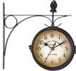 7"/18cm wichemi wall clock - retro station clock with 360° rotation for home decor logo