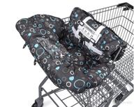 💰 premium shopping cart and high chair cover: easy install, harness system, soft cushioning, universal size | black logo