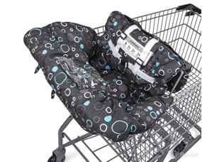 img 4 attached to 💰 Premium Shopping Cart and High Chair Cover: Easy Install, Harness System, Soft Cushioning, Universal Size | Black
