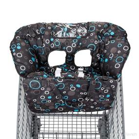 img 1 attached to 💰 Premium Shopping Cart and High Chair Cover: Easy Install, Harness System, Soft Cushioning, Universal Size | Black