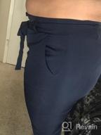 img 1 attached to Atika Women'S Cropped Paper Bag Pants: Chic High-Waisted Trousers With Comfy Elastic And Handy Pockets review by Phillip Samuel