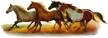 enjoy running horses sticker outdoor logo