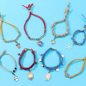 img 1 attached to Elsa Anna Frozen Friendship Charm Bracelet Kit - DIY Jewelry Making Supplies For Girls, Women, Sisters, And Friends - Craft Kits And Gifts By B Bascolor