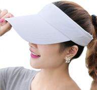 unisex summer visor baseball cap with thicker sweatband - fasbys sports sun hat for men and women logo