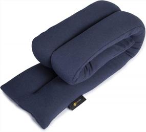 img 4 attached to Soothe Neck Pain With SunnyBay Microwave Heating Pad - Lavender Blue Neck Warmer Heat Wrap
