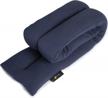 soothe neck pain with sunnybay microwave heating pad - lavender blue neck warmer heat wrap logo