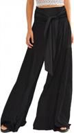 👖 lrady womens wide leg palazzo lounge pajama pants: stylish high waist beach boho trousers логотип