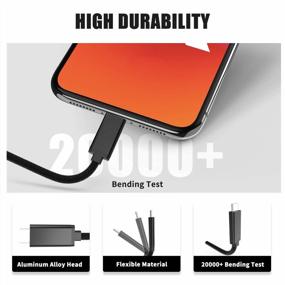 img 1 attached to 🔌 Кабель USB C к USB C 60W, 2 штуки по 6 футов и 10 футов от Mytrix - совместим с Samsung Galaxy S20+, Note 20 Ultra, Note 10+, MacBook Air/Pro 13'', iPad Pro 2020/2018, iPad Air 2020 - Черный