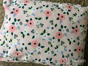 img 7 attached to Knlpruhk'S 100% Cotton Pink Floral Toddler Pillowcase Set - Includes 2 Zippered Covers, Fits 14X19 And 13X18 Pillows For Girls!