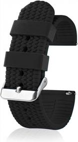 img 4 attached to 🌊 Premium Waterproof Silicone Replacement Watch Band: Ultimate Durability and Style