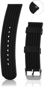 img 3 attached to 🌊 Premium Waterproof Silicone Replacement Watch Band: Ultimate Durability and Style