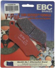 img 1 attached to EBC Brakes FA209/2V Semi Sintered Disc Brake Pad, Black, Universal Fit