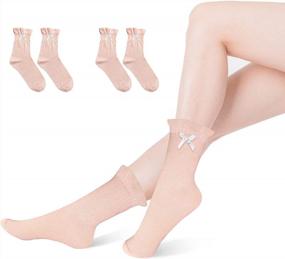 img 4 attached to 2 Pairs 100% Cotton Moisturizing Socks For Women - Dry Feet Overnight, Breathable Heel Hydrating Foot Spa Treatment To Heal Eczema.